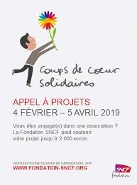 Affiche de l'appel à projets de la fondation S.N.C.F